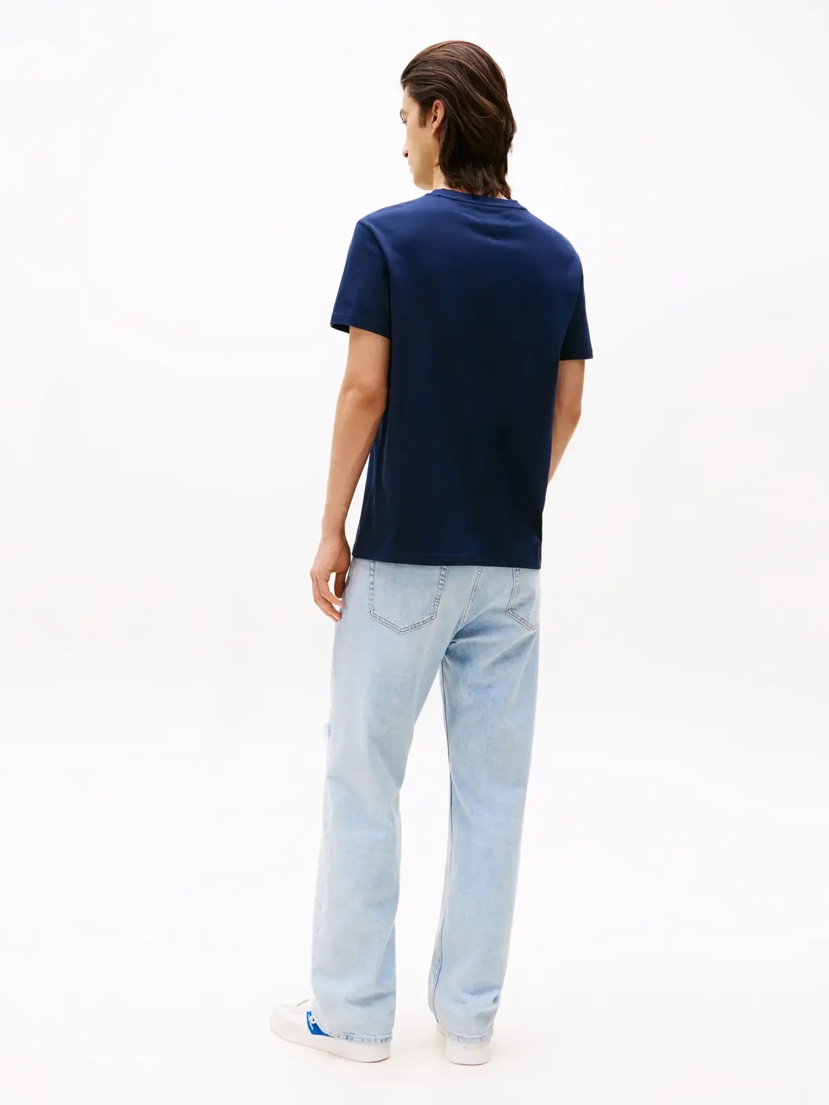 Tommy Hilfiger TJM REG FLAG DNA TEE Lacivert Erkek T-Shirt