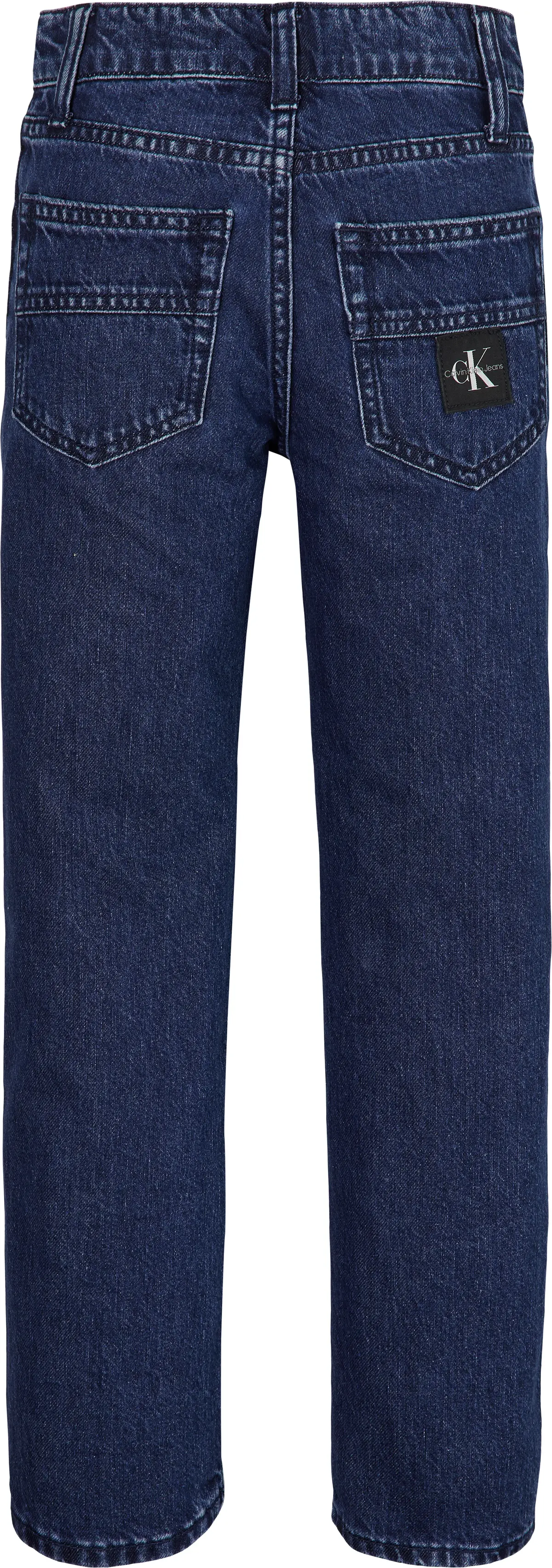 Calvin Klein REGULAR STRAIGHT AUT Erkek Mavi Kot Pantolon