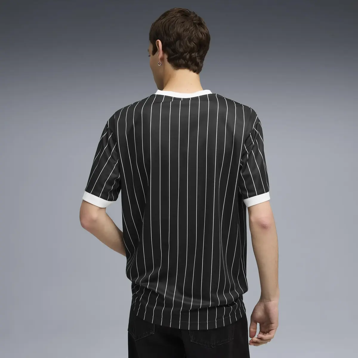 Puma ESS Striped Jersey Siyah Erkek Forma