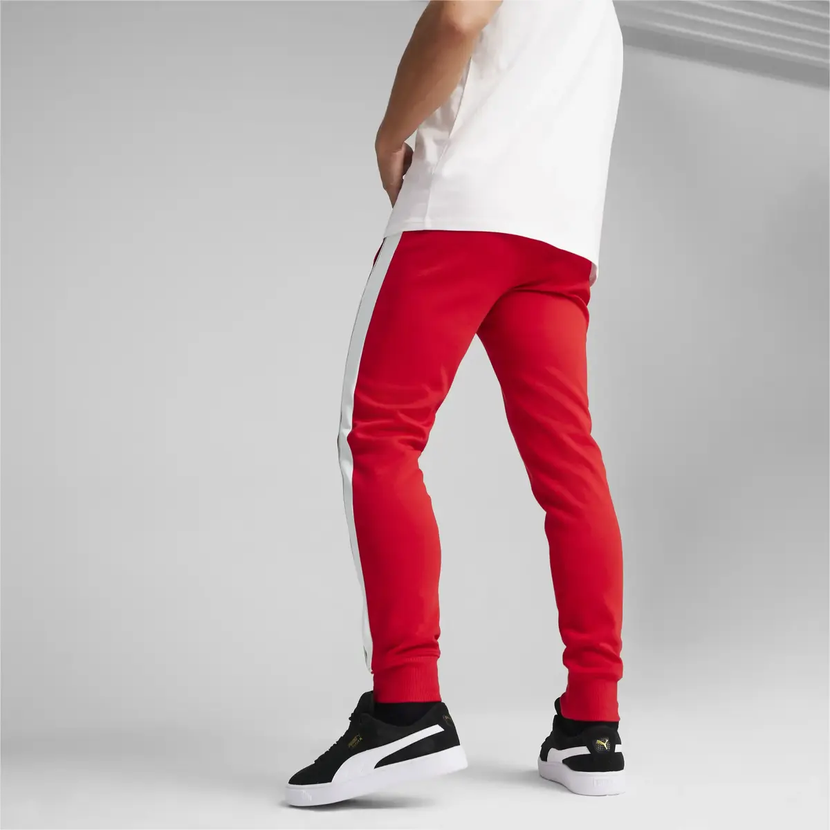 Puma Ferrari Race Iconic T7 Track Pants Kırmızı Erkek Eşofman Altı