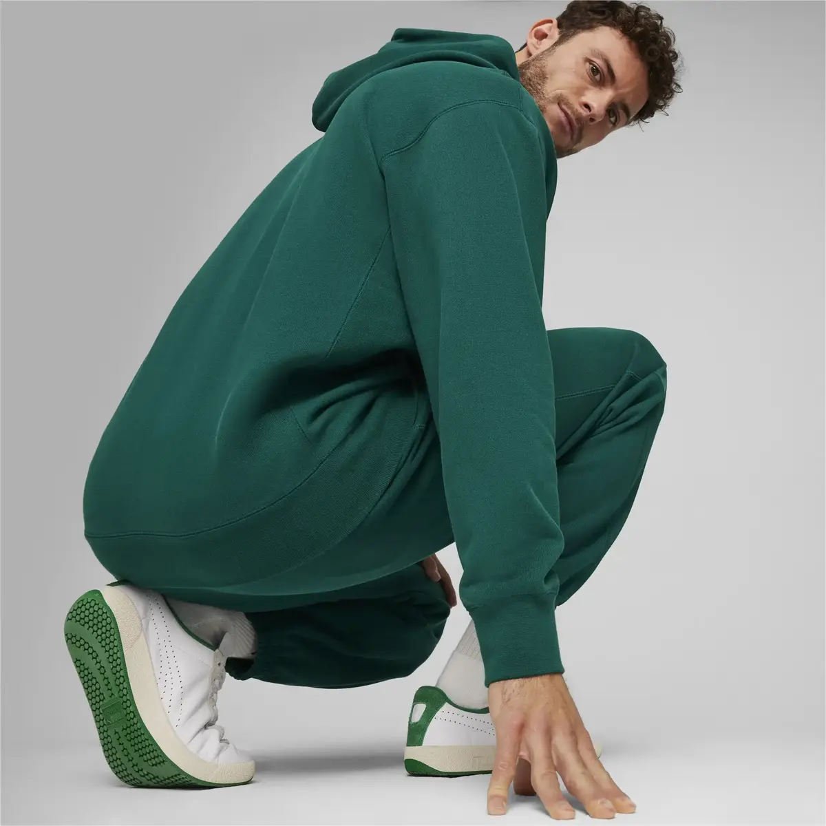 Puma MMQ Hoodie Yeşil Erkek Sweatshirt