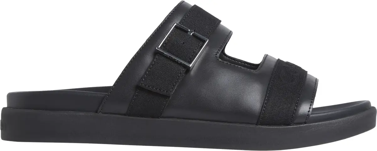 Calvin Klein DOUBLE STRAP W/ BUCK, BEH Siyah Erkek Terlik