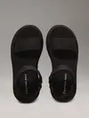 Calvin Klein SANDAL VELCRO WEBBIN, 0GJ Siyah Kadın Terlik