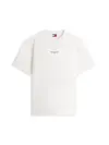 Tommy Hilfiger TJM RLX LINEAR LOGO, YBL Beyaz Erkek T-Shirt