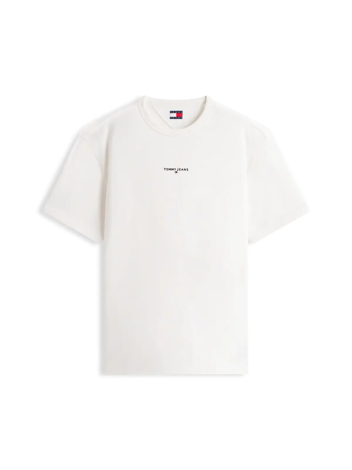 Tommy Hilfiger TJM RLX LINEAR LOGO, YBL Beyaz Erkek T-Shirt