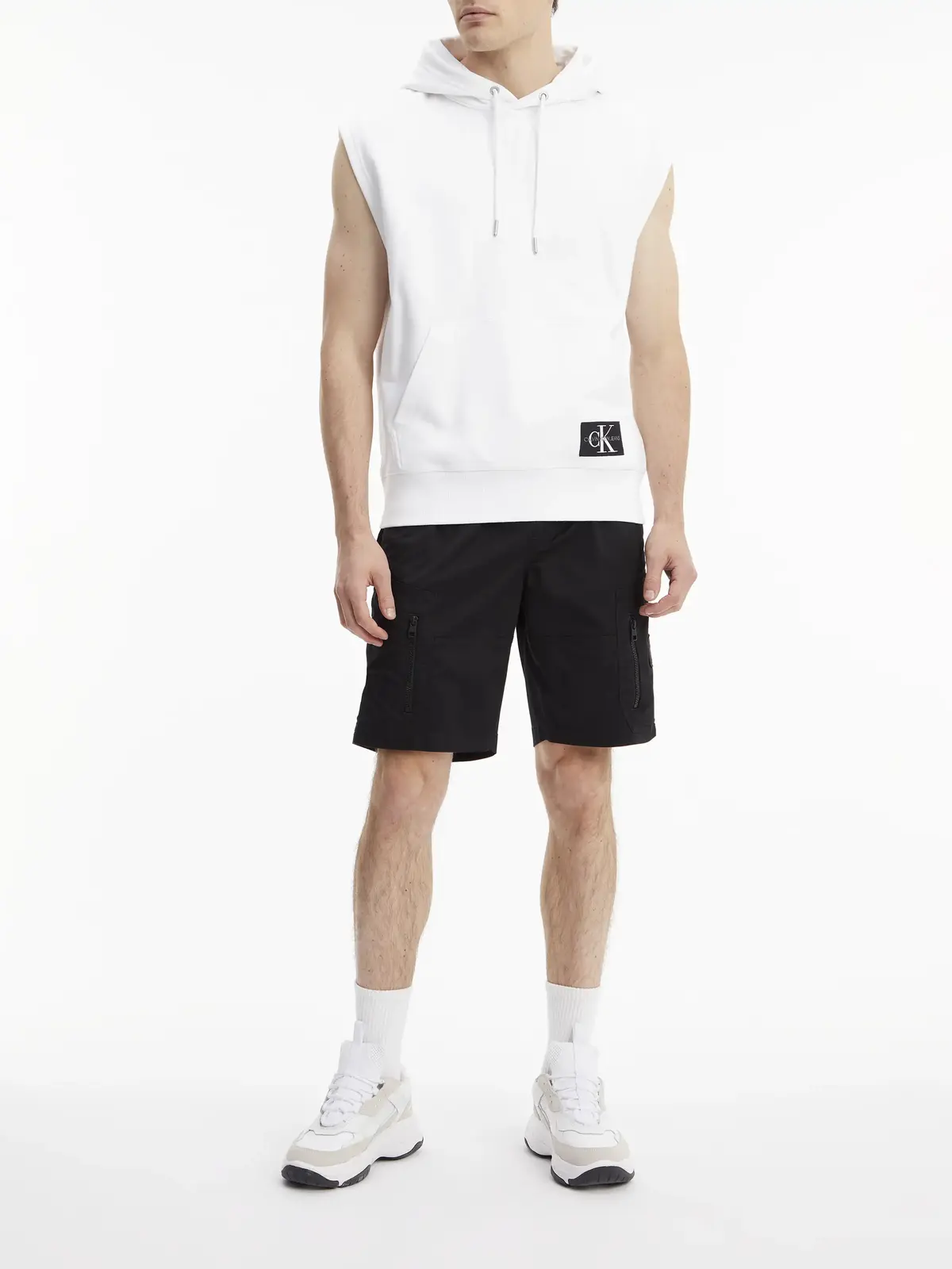 Calvin Klein WASHED CARGO SHORT Erkek Siyah Şort