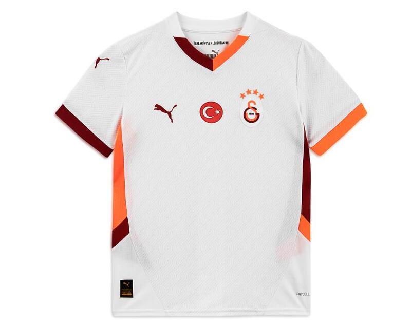 Puma GSK Away Jrsy Jr woS Galatasaray 2024/25 Beyaz Çocuk Erkek Deplasman Forması