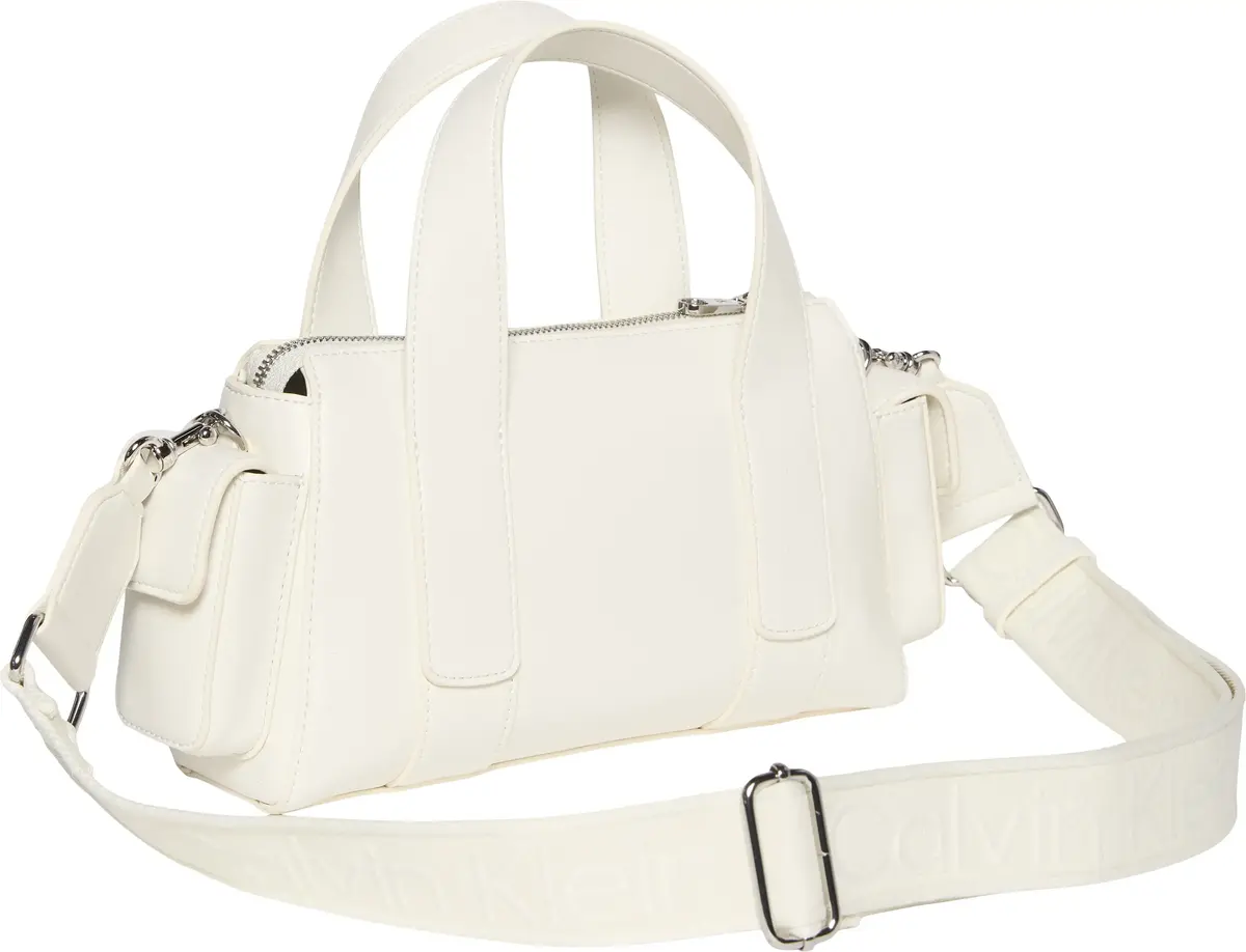 Calvin Klein WEBBING STRAP POCKET BAG Kadın Beyaz El Çanta