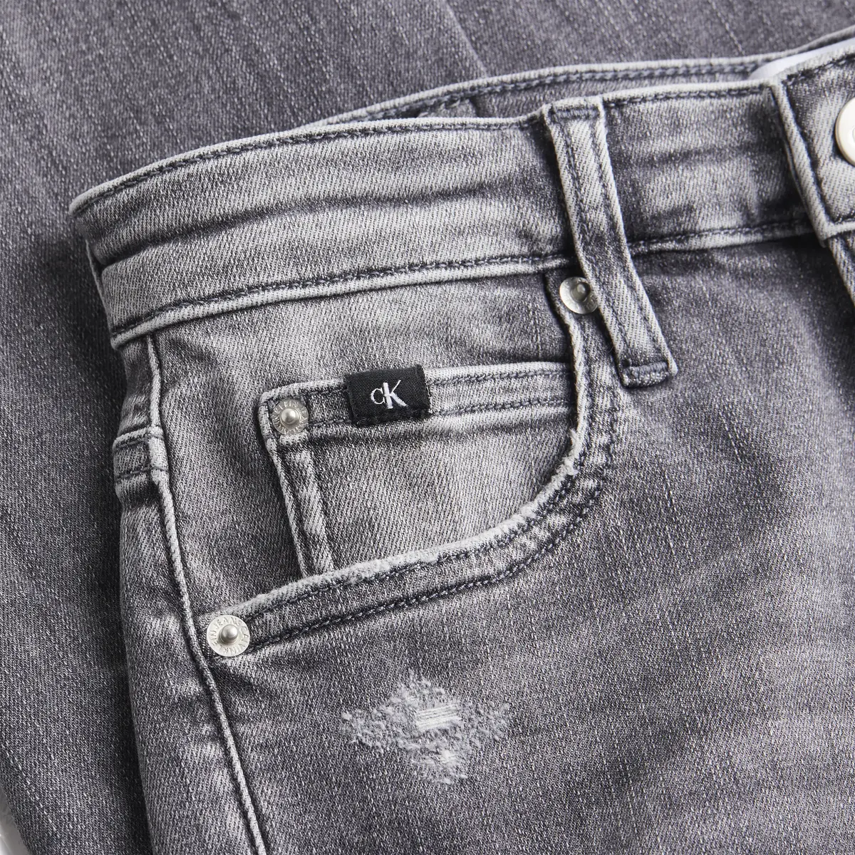 Calvin Klein HIGH RISE SKINNY Kadın Antrasit Kot Pantolon