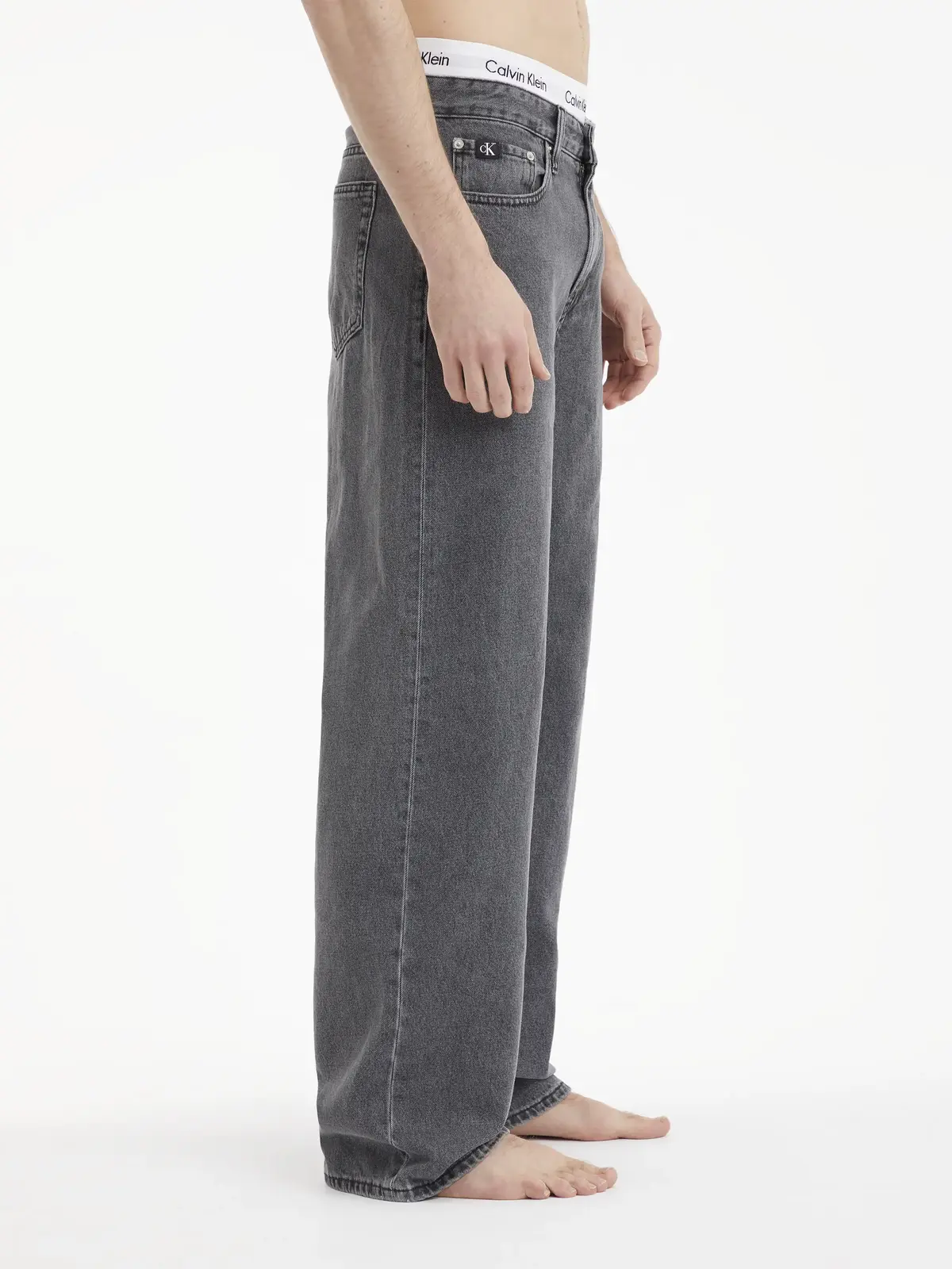 Calvin Klein 90S LOOSE Erkek Gri Kot Pantolon