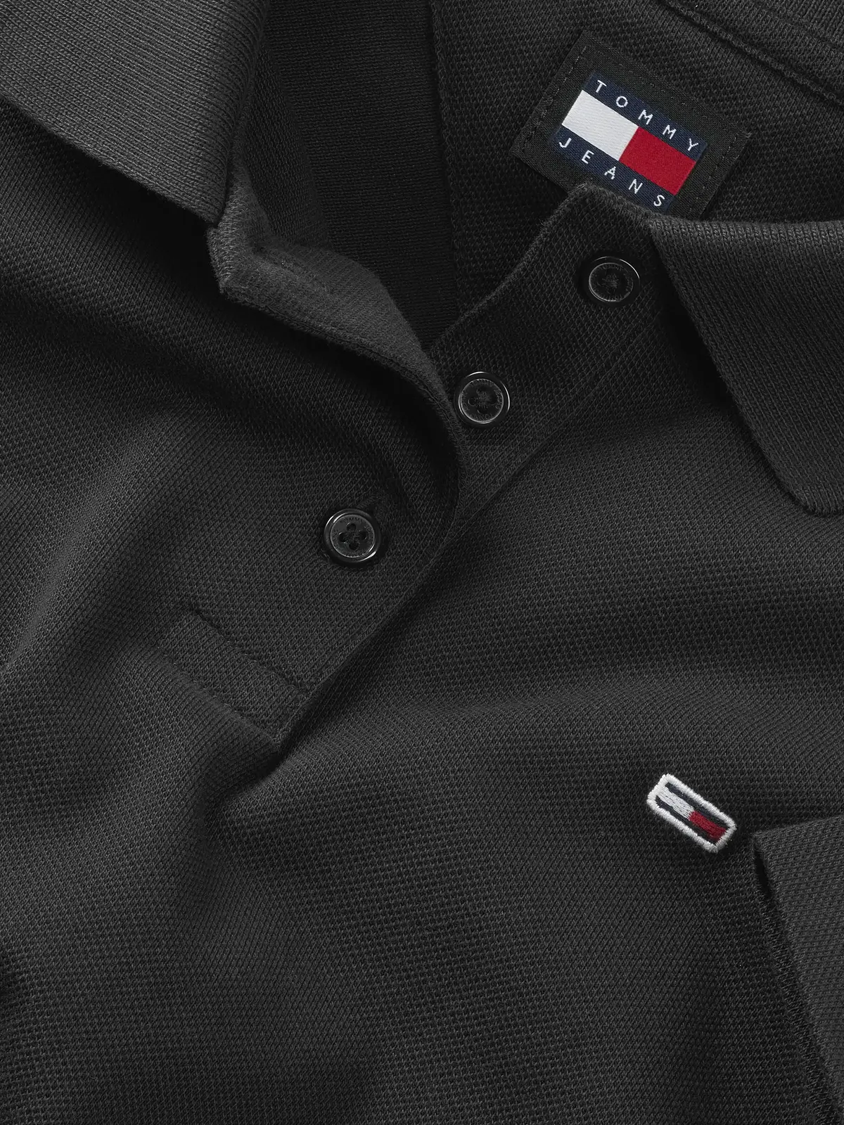 Tommy Hilfiger TJW SLIM ESSENTIAL P, BDS Siyah Kadın T-Shirt & Polo