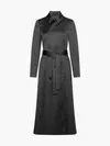 Calvin Klein DUCHESS SATIN MAXI T Kadın Siyah Trençkot