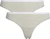 Calvin Klein THONG 2PK Kadın Gri Tanga Set