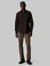 Calvin Klein REG ESNTL POPLIN STR Regular Fit Siyah Erkek Gömlek