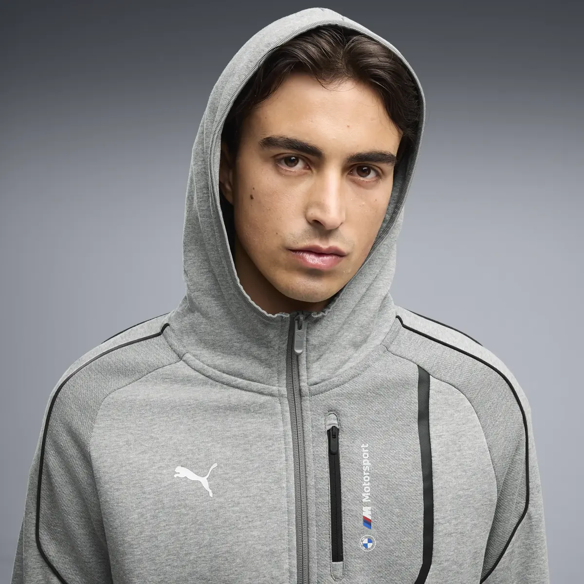 PUMA BMW MMS PM1 Jacket Gri Erkek Sweatshirt