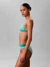 Calvin Klein TRIANGLE Yeşil Üçgen Bikini Üst