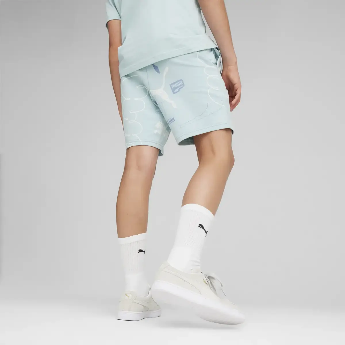 Puma CLASSICS BRAND LOVE Shorts Yeşil Çocuk Short