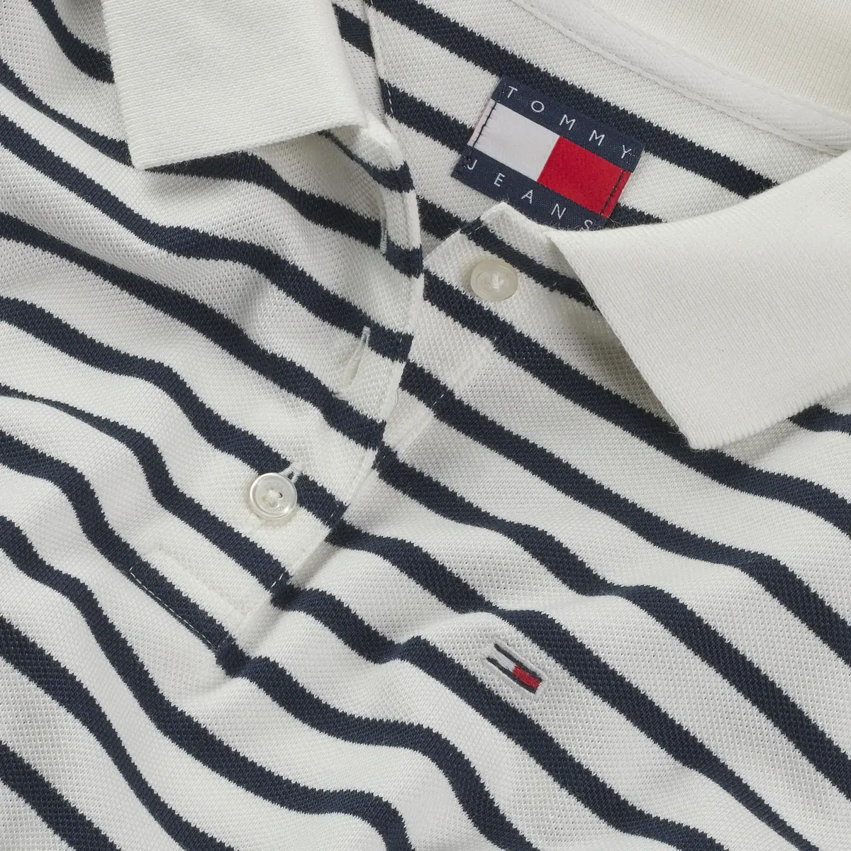 Tommy Hilfiger TJW SLIM ESSENTIAL P, 0FC Beyaz Kadın T-Shirt & Polo