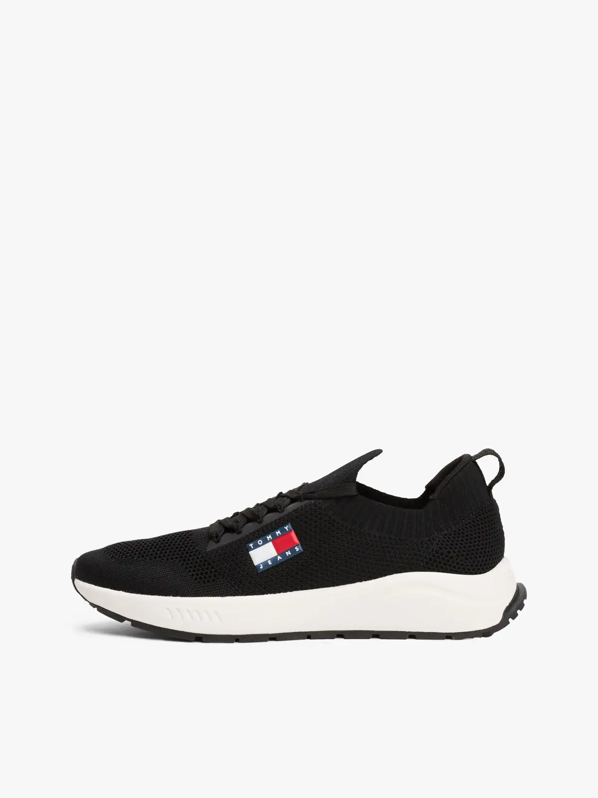 Tommy Hilfiger TJM RUNNER KNTITTED, BDS Siyah Erkek Spor Ayakkabı & Sneaker