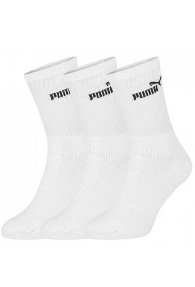 Puma PUMA ELEMENTS CREW SOCK 3P Beyaz Unisex Çorap