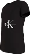Calvin Klein MONOGRAM OFF PLACED Kadın Siyah T-Shirt