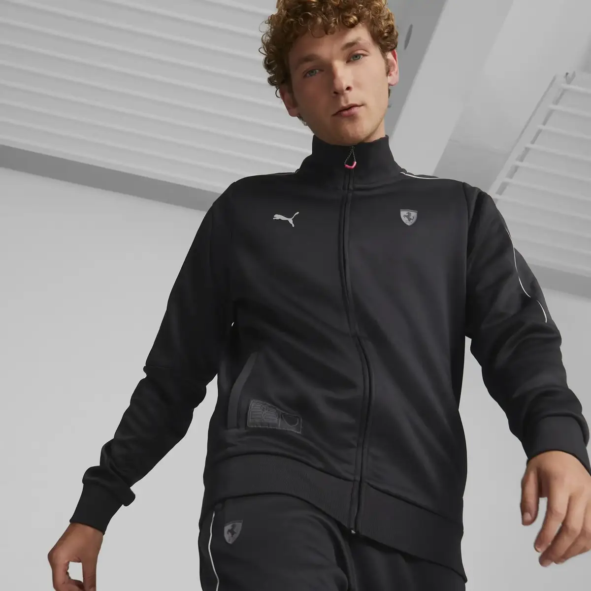 Puma Ferrari Style Mt7 Track Jkt Siyah Erkek Fermuarlı Sweatshirt