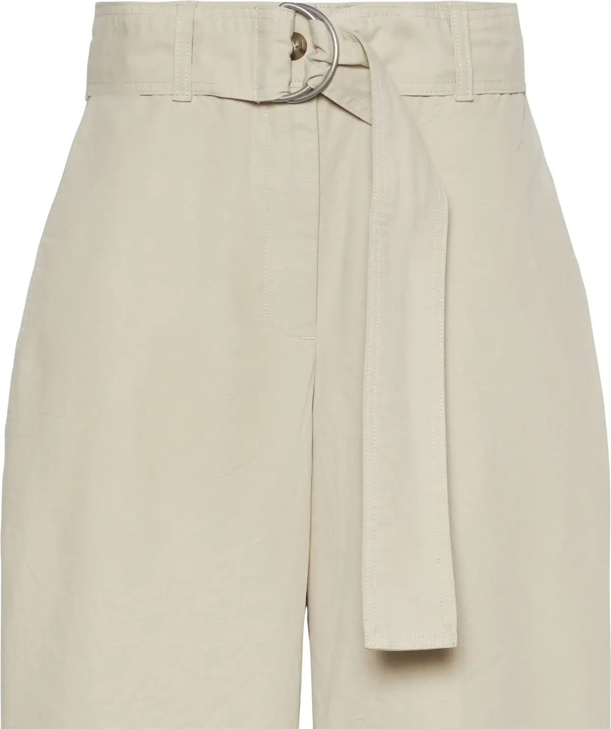 Calvin Klein COTTON SEAMED PANT Kadın Krem Kumaş Pantolon