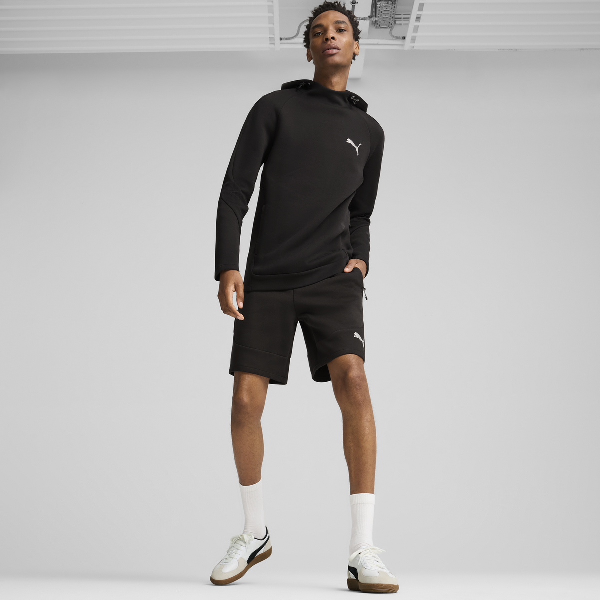 Puma EVOSTRIPE Hoodie Siyah Erkek Sweatshirt