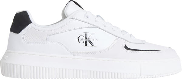 Calvin Klein CHUNKY CUPSOLE LOW LTH NU Beyaz Erkek Günlük Spor Ayakkabı