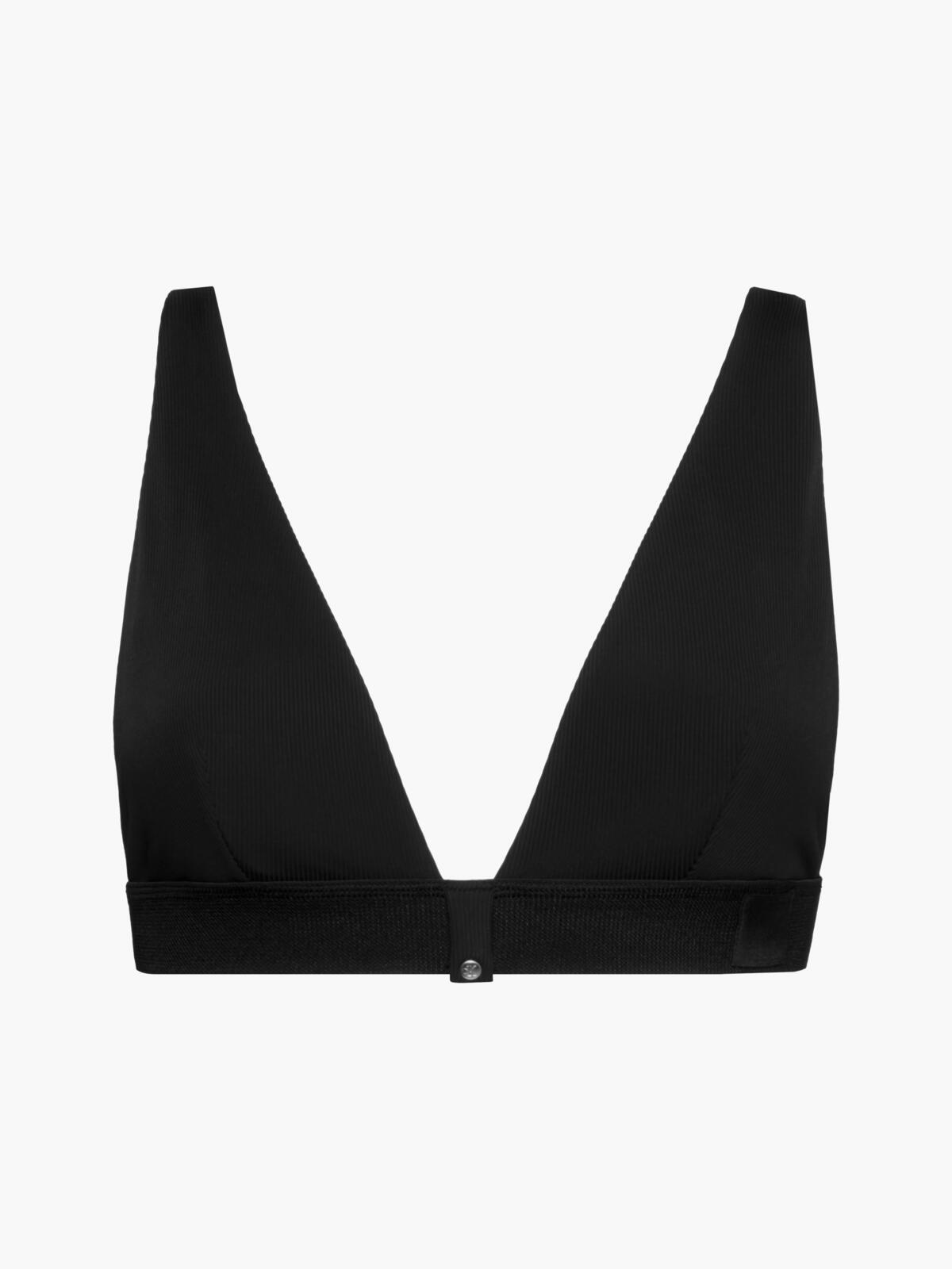 Calvin Klein TRIANGLE-RP Kadın Siyah Bikini Üstü