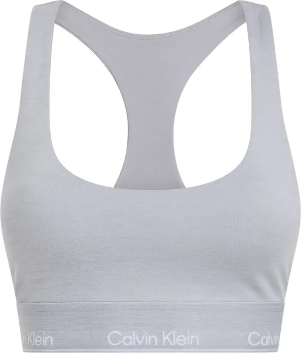 Calvin Klein WO - SPORTS BRA MEDI, P7A Gri Kadın Sütyen & Bralet