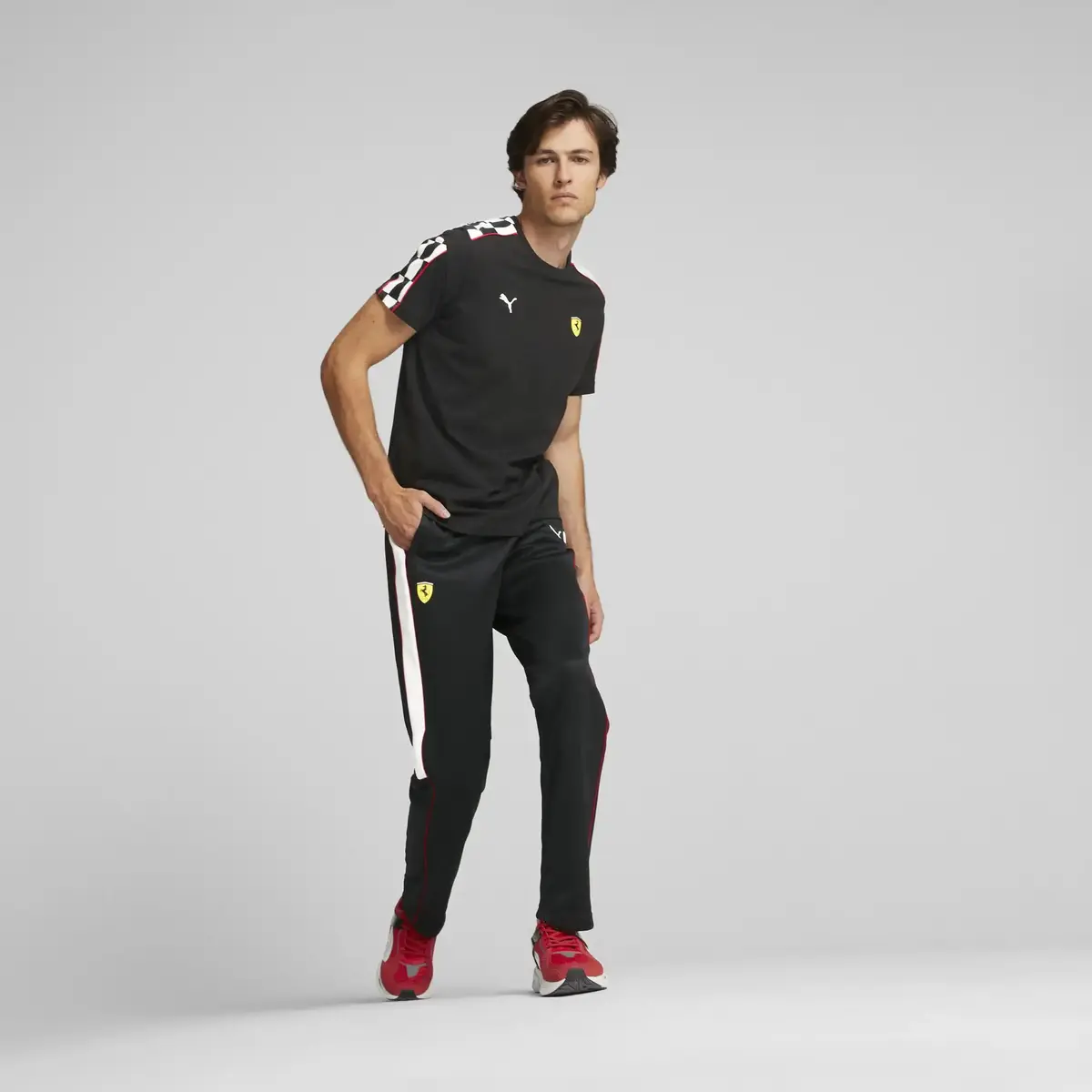 Puma Ferrari Race Mt7 Tee Siyah Erkek T-Shirt