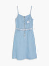 Calvin Klein STRAPPY DENIM MIDI D Kadın Mavi Elbise