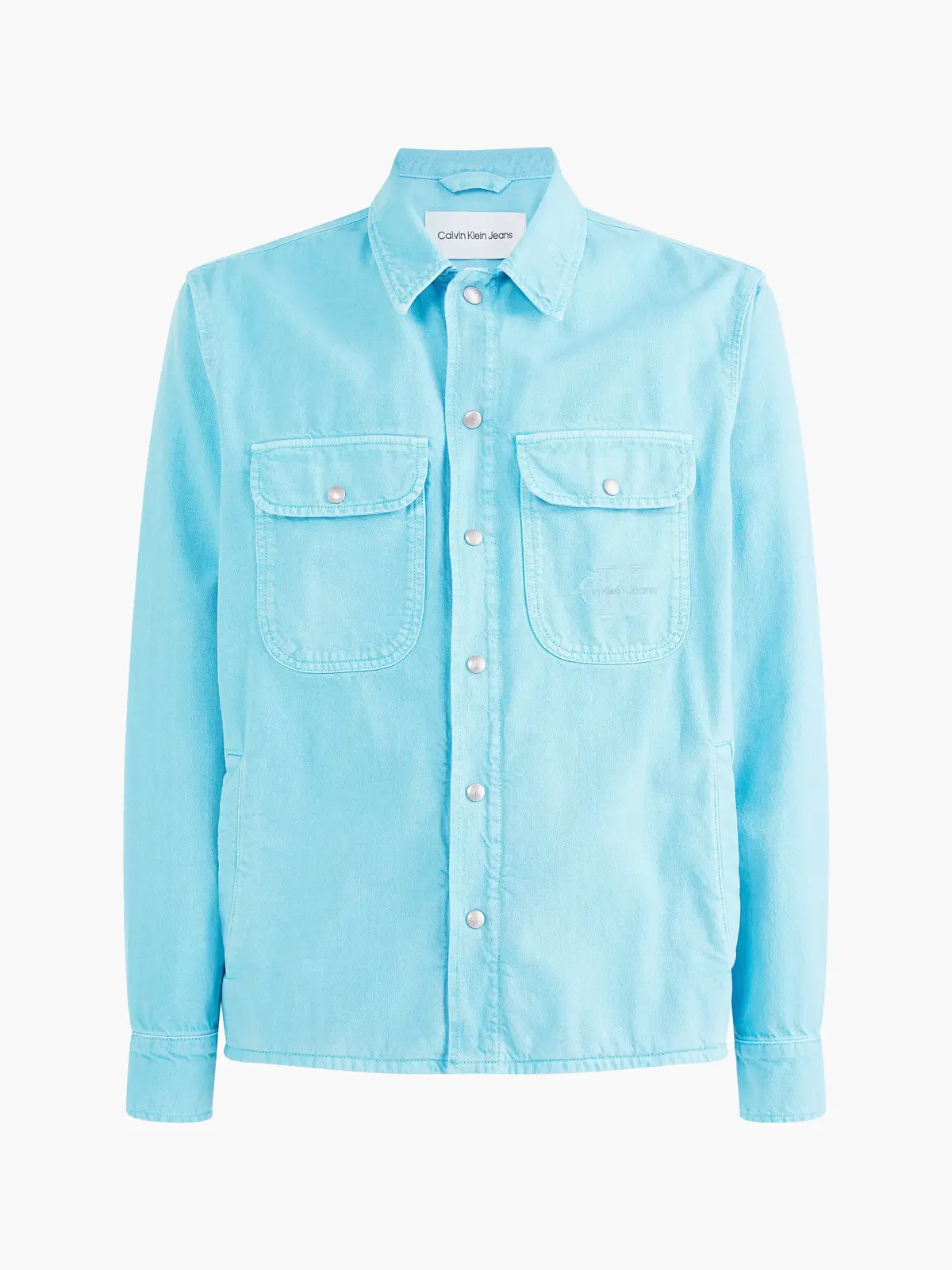 Calvin Klein SHIRT JACKET Erkek Mavi Gömlek