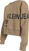 Calvin Klein INST HERO LOGO SWEAT Kadın Krem Sweatshirt