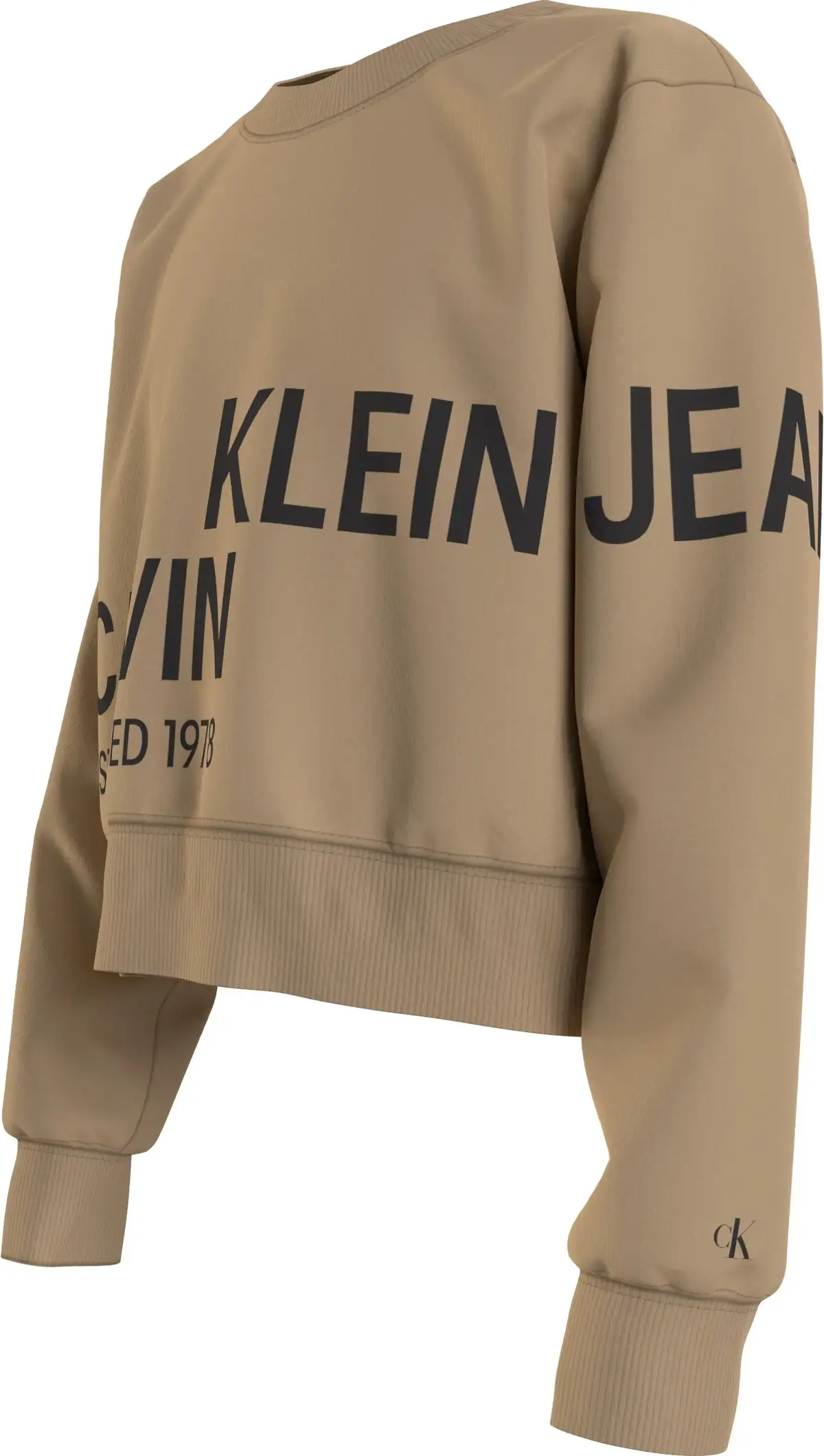 Calvin Klein INST HERO LOGO SWEAT Kadın Krem Sweatshirt
