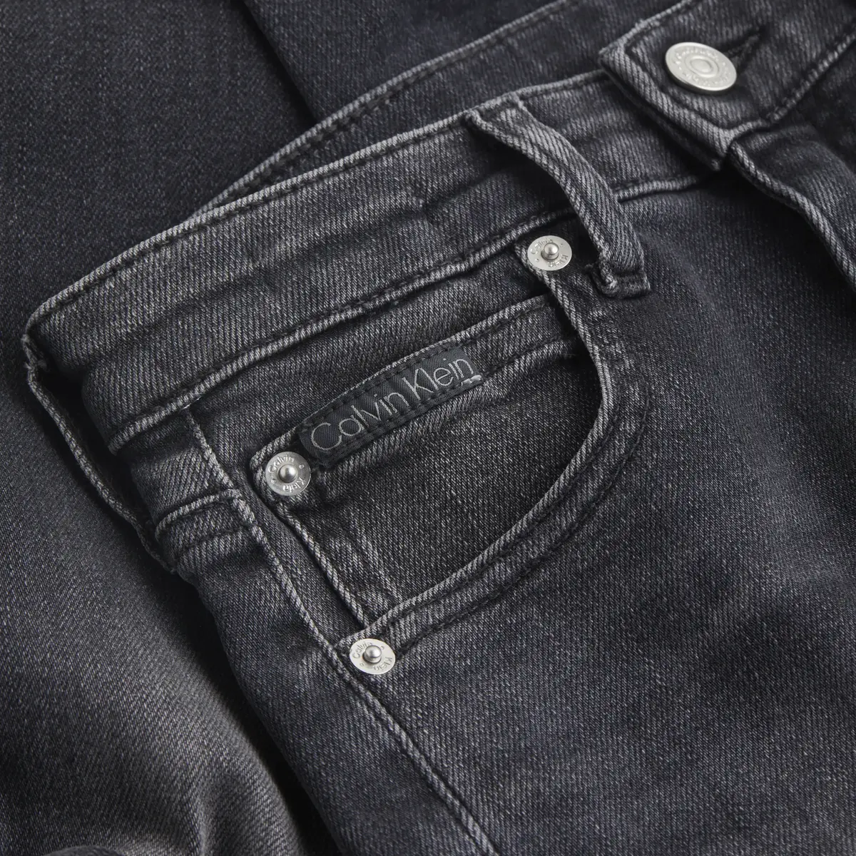 Calvin Klein HIGH RISE SKINNY, 1BY Siyah Kadın Jean Pantolon