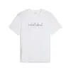Puma GRAPHICS RUNNING ILLUSTRATIO Beyaz Erkek T-Shirt