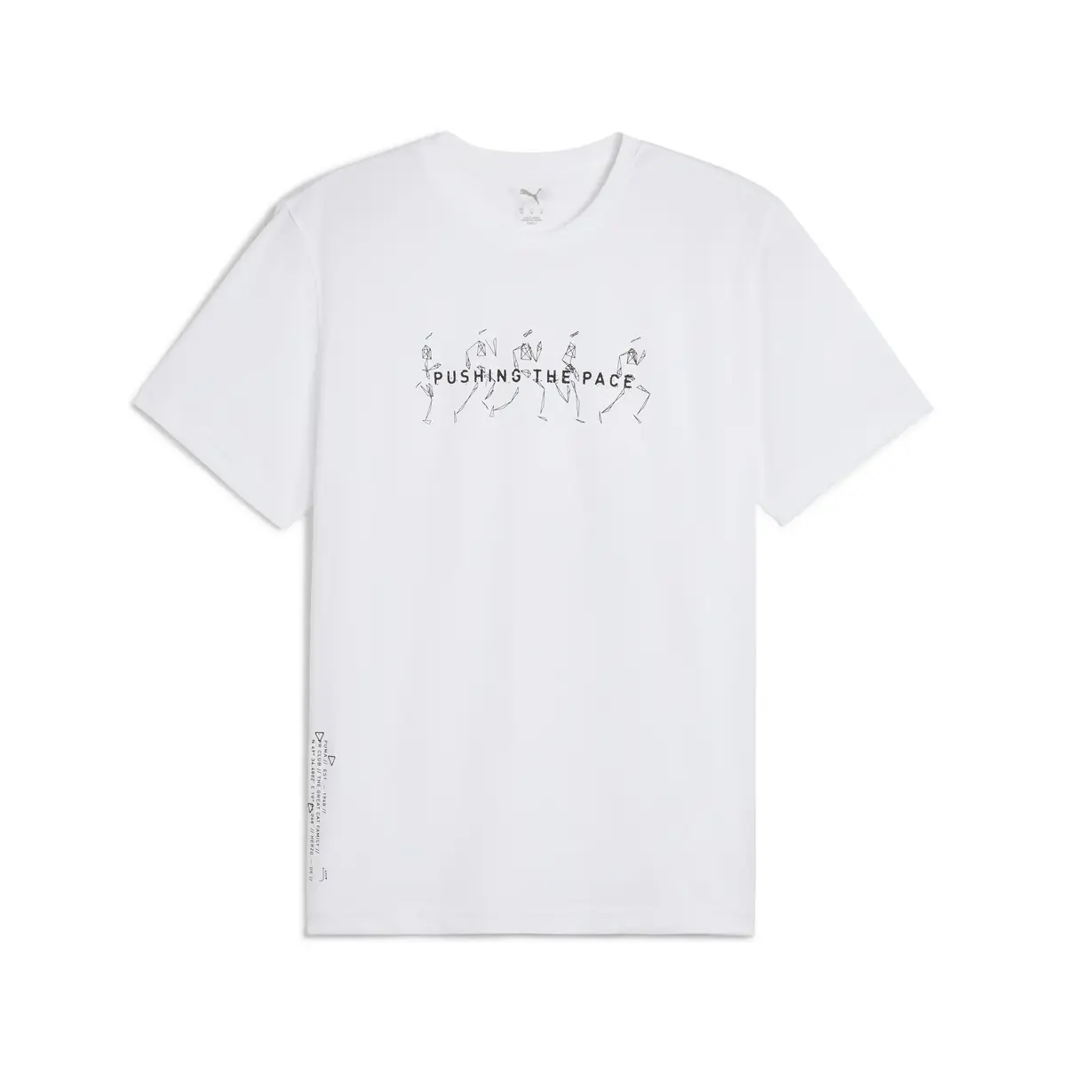 Puma GRAPHICS RUNNING ILLUSTRATIO Beyaz Erkek T-Shirt