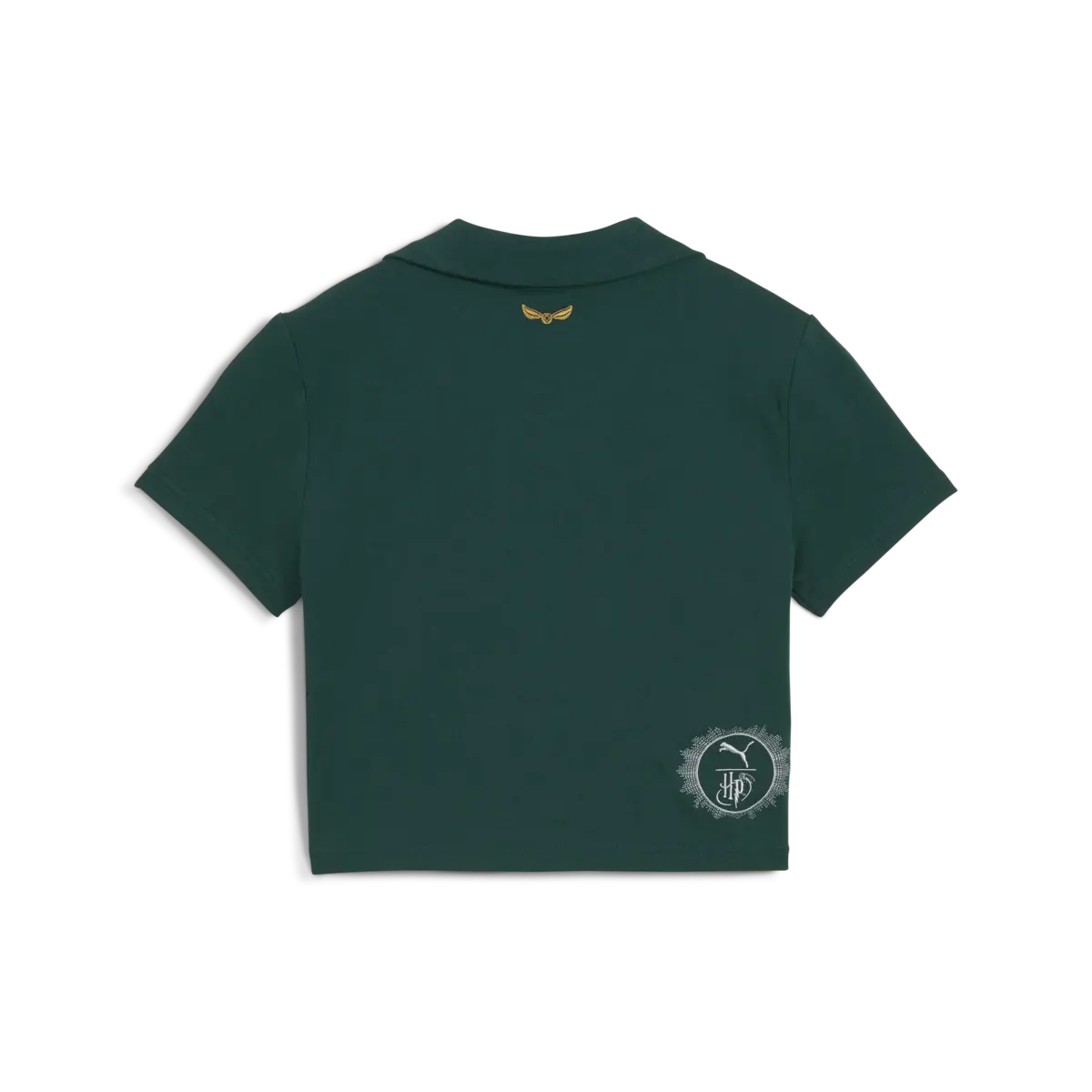 Puma PUMA X HARRY POTTER Polo Yeşil Kadın Crop Polo T-Shirt