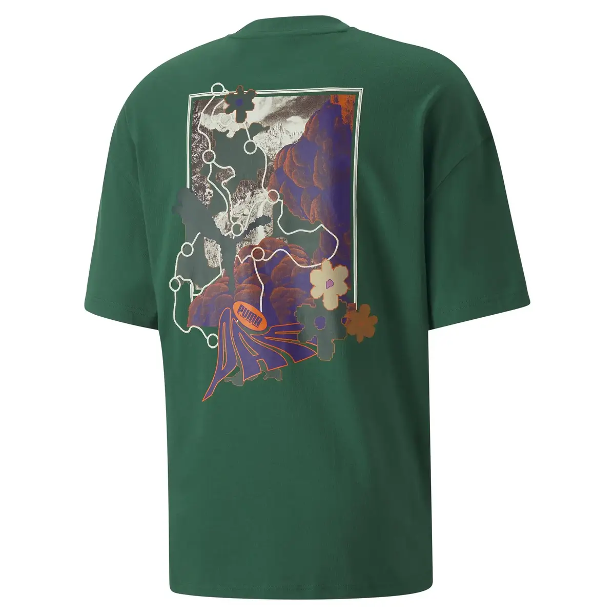 Puma X P.A.M. Graphic Tee Yeşil Erkek T-Shirt