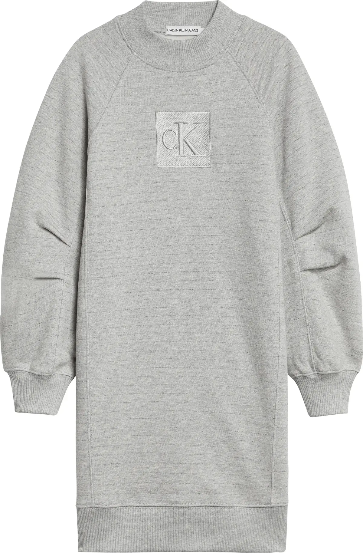 Calvin Klein FESTIVE GLITTER SWEA Kadın Gri Elbise