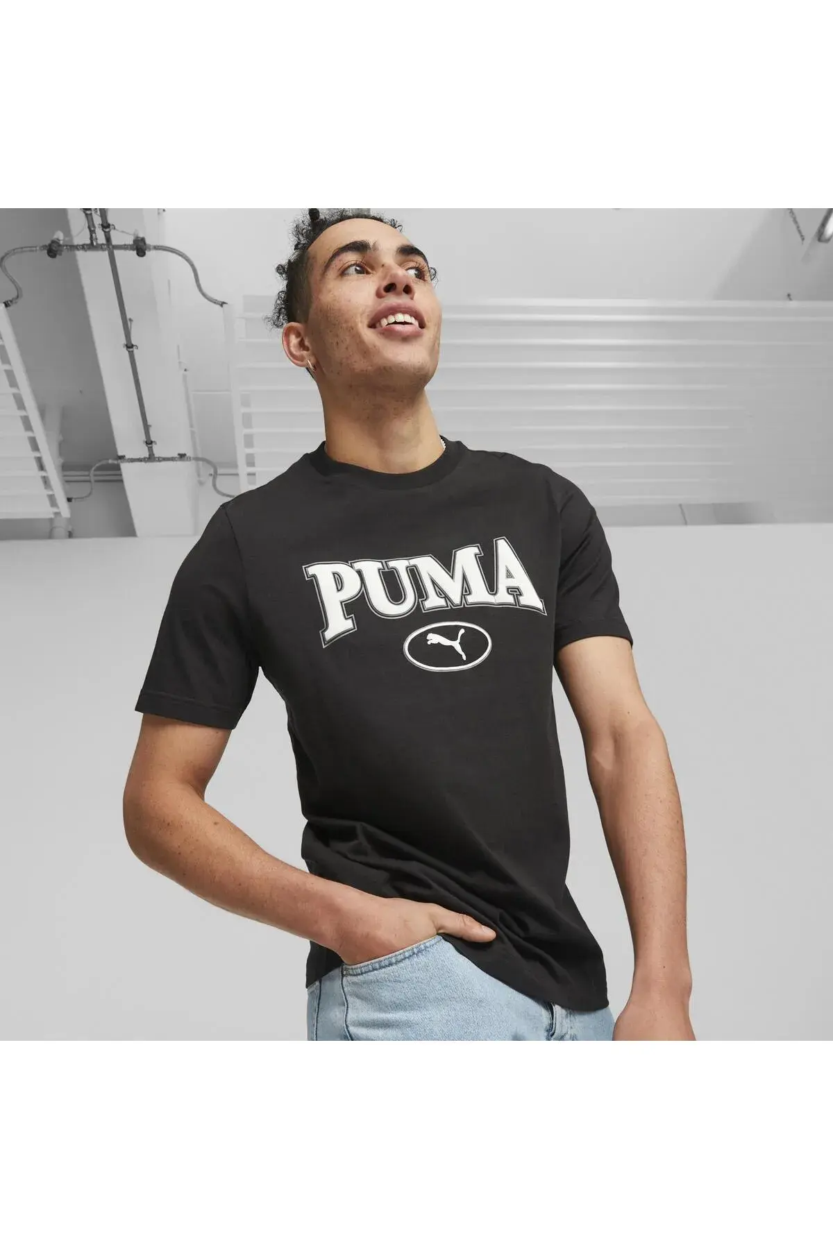 Puma SQUAD Tee Siyah Erkek T-Shirt