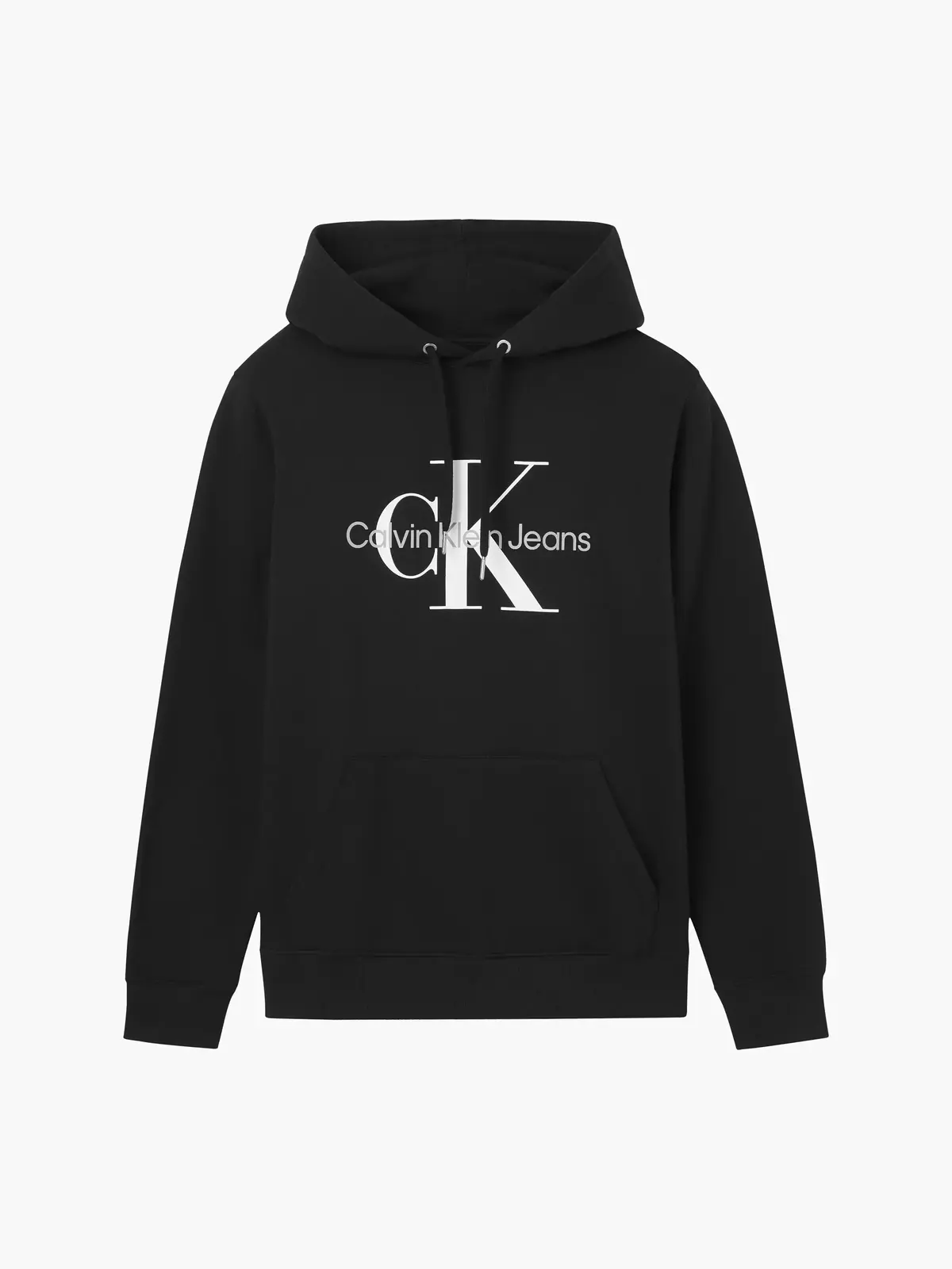 Calvin Klein CORE MONOLOGO HOODIE Erkek Siyah Sweatshirt