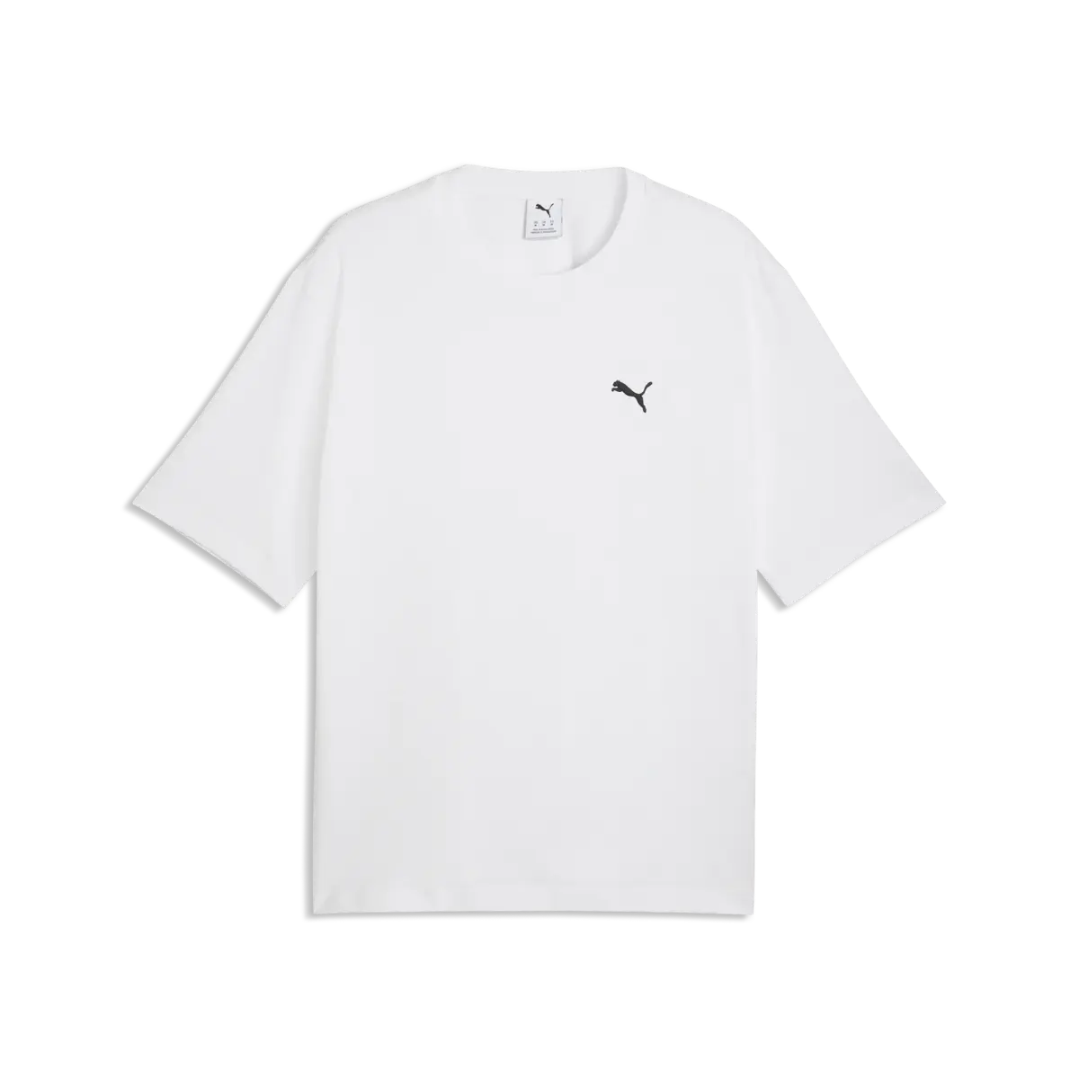 PUMA ESS Boxy Tee Beyaz Erkek T-Shirt