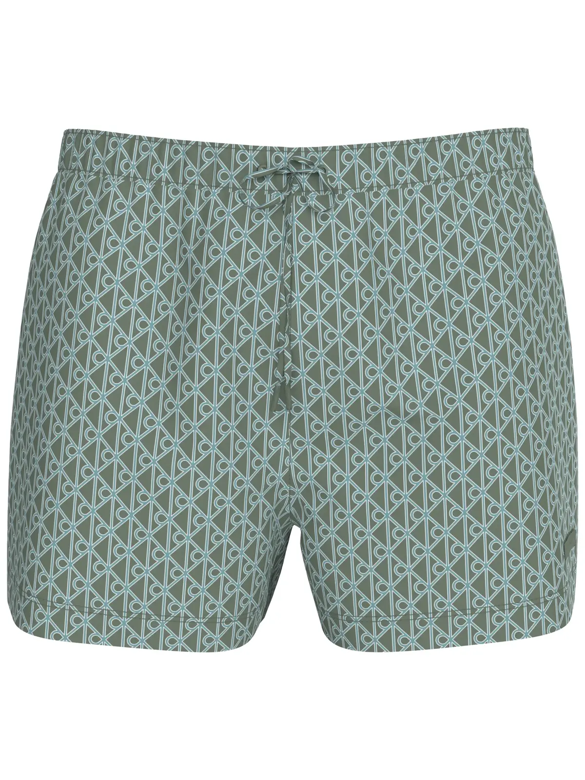 Calvin Klein SHORT DRAWSTRING COV Yeşil Erkek Logolu Deniz Şortu