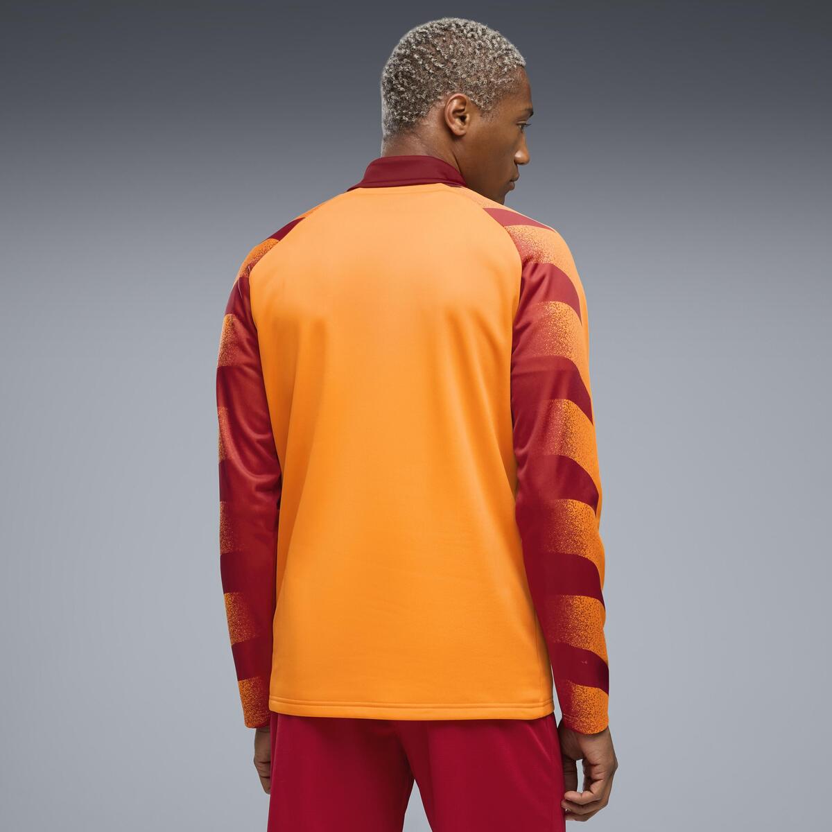 Puma GSK Warm Up 1/4 Zip Top GALATASARAY Erkek Fermuarlı Dar Kesim Üst