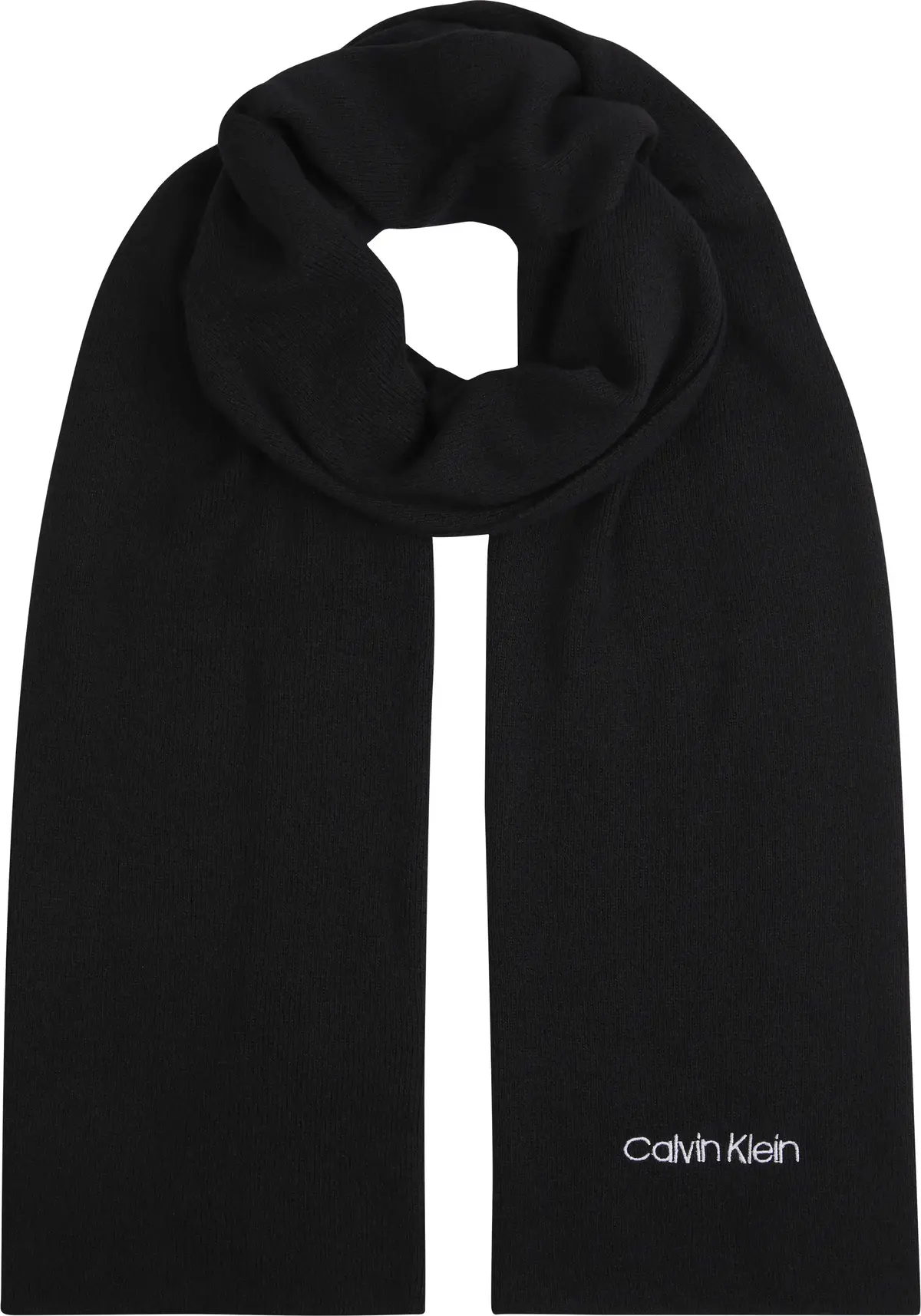 Calvin Klein ESSENTIAL KNIT SCARF Kadın Siyah Eşarp