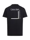 Calvin Klein CP-LINEAR BOX LOGO Siyah Erkek Tişört