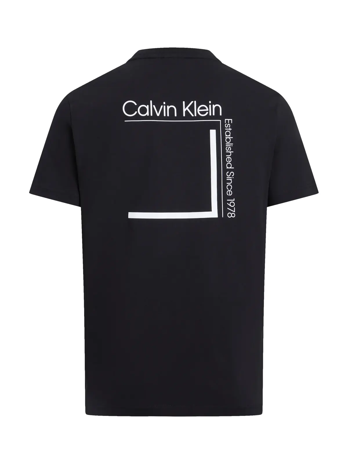 Calvin Klein CP-LINEAR BOX LOGO Siyah Erkek Tişört